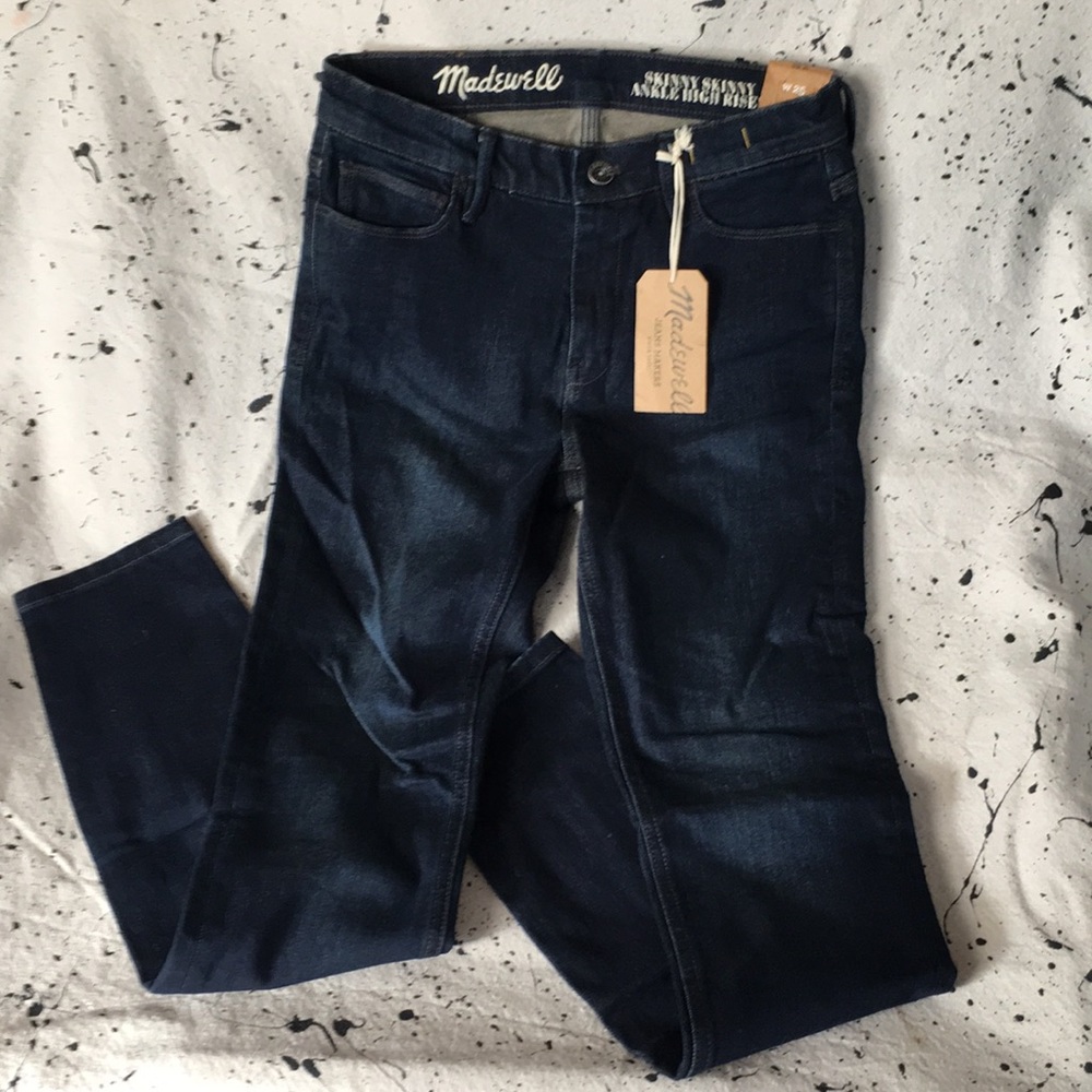 Madewell skinny ankle high rise jeans